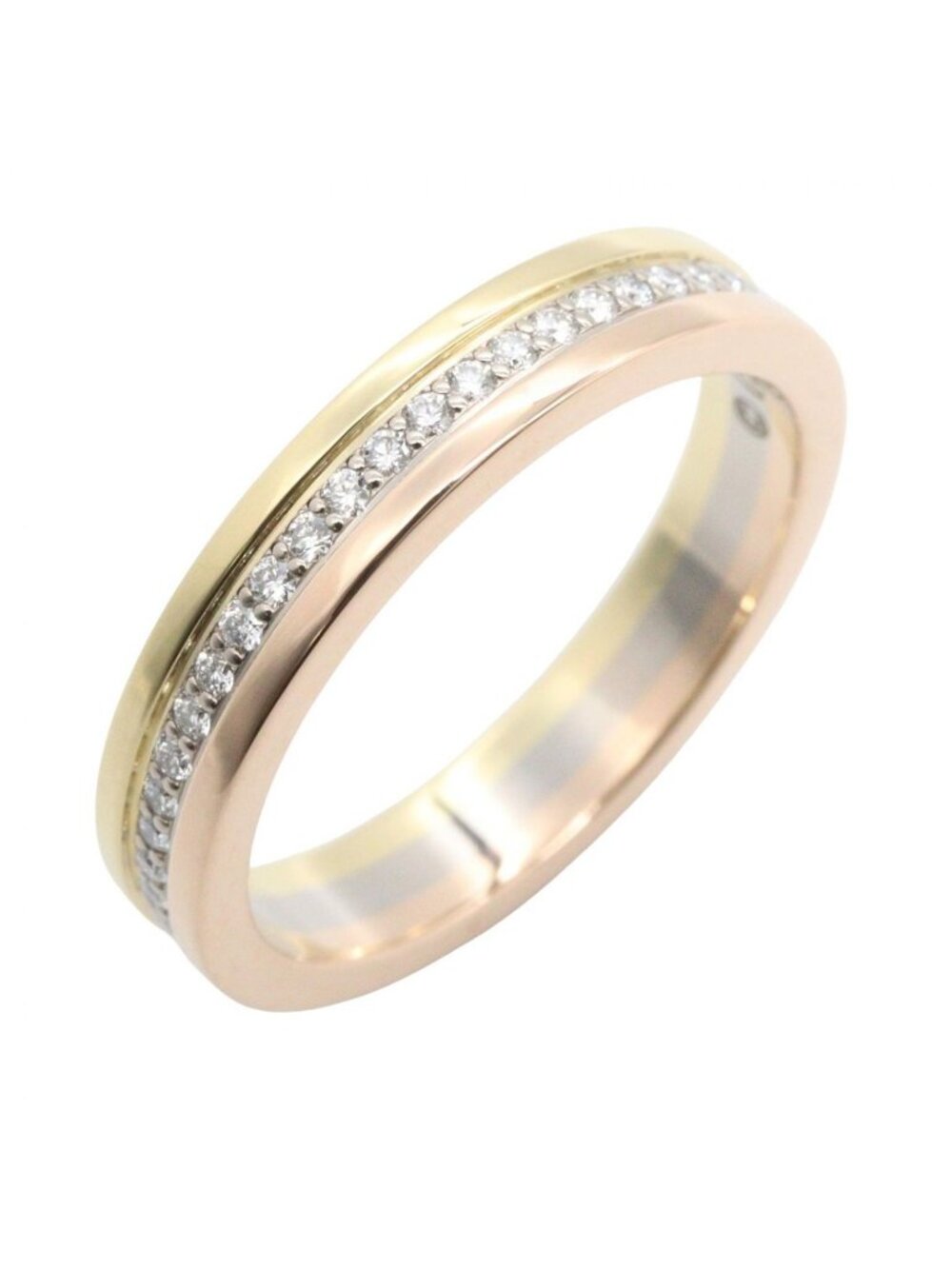 Cartier Ring Vendome Louis Diamond 18k White Gold